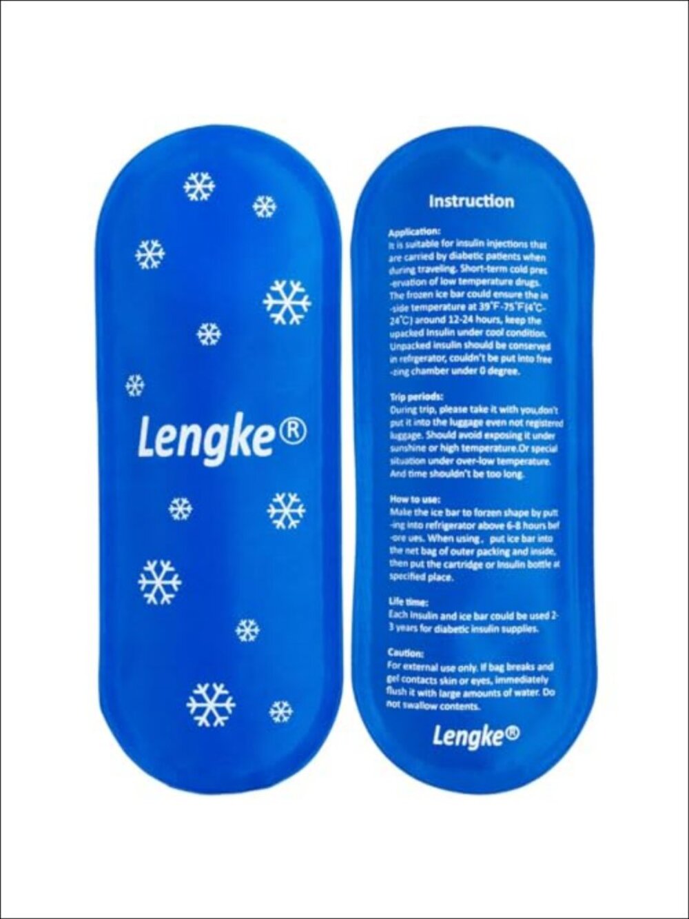 TSA Approved Reusable Ice Packs 2pc Insulin Cooler Travel